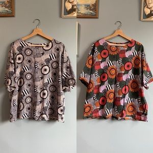 2 Marimekko for Uniqlo t-shirts size XL